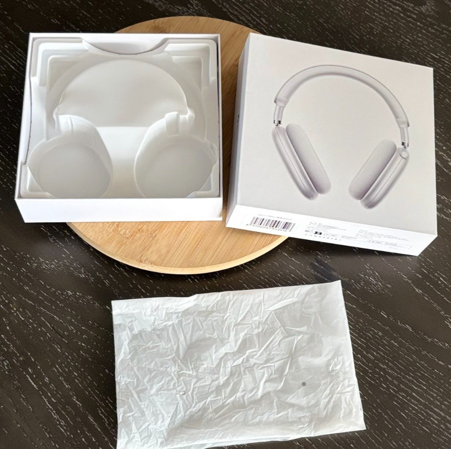 (Empty Box ONLY) Picun F8 Pro ANC Wireless Headphones – Grey – Includes Sleeve