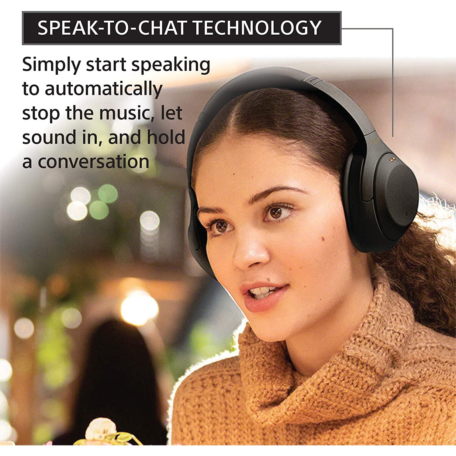 Sony WH1000XM4/B Premium Noise Cancelling Wireless Over-Ear Headphones