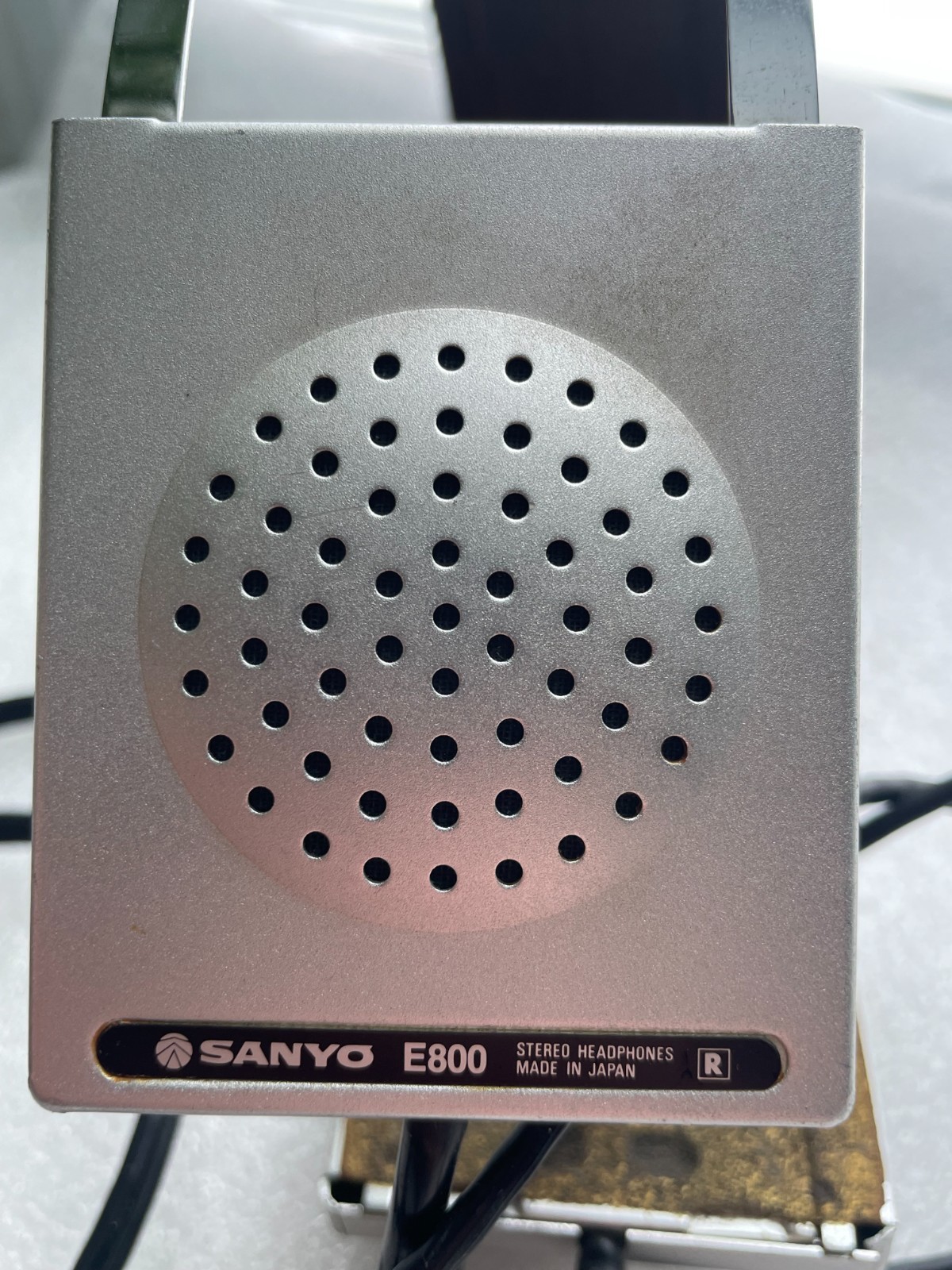 VINTAGE SANYO E800 STEREO HEADPHONE JAPAN FREE SHIP USA & CANADA HEAD PHONE