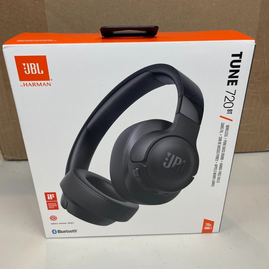 JBL Tune 720BT Headphones Black Brand New in Sealed Box