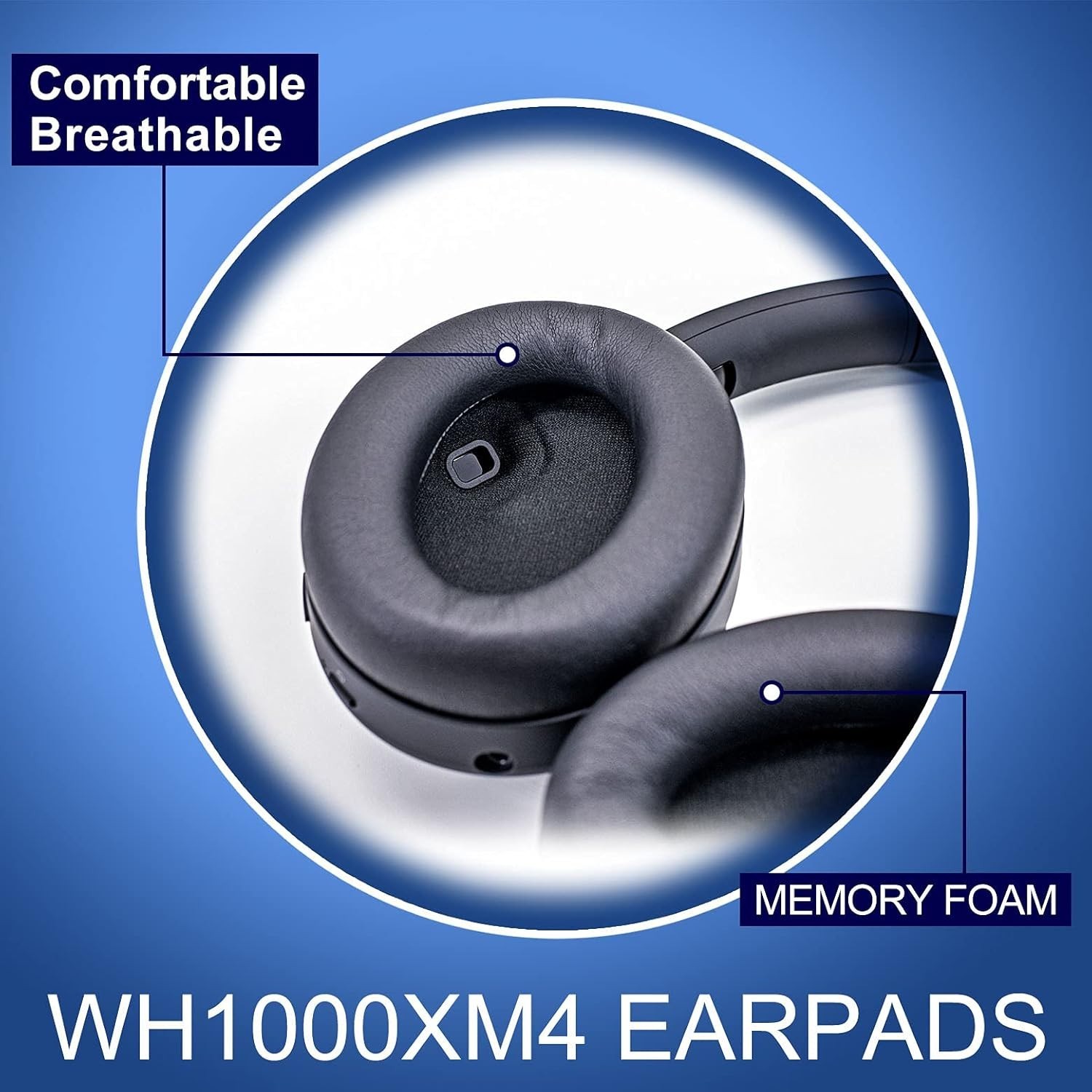 WH-1000XM4 Earpads Replacement – Luxurious Memory Foam for Ultimate Comfort