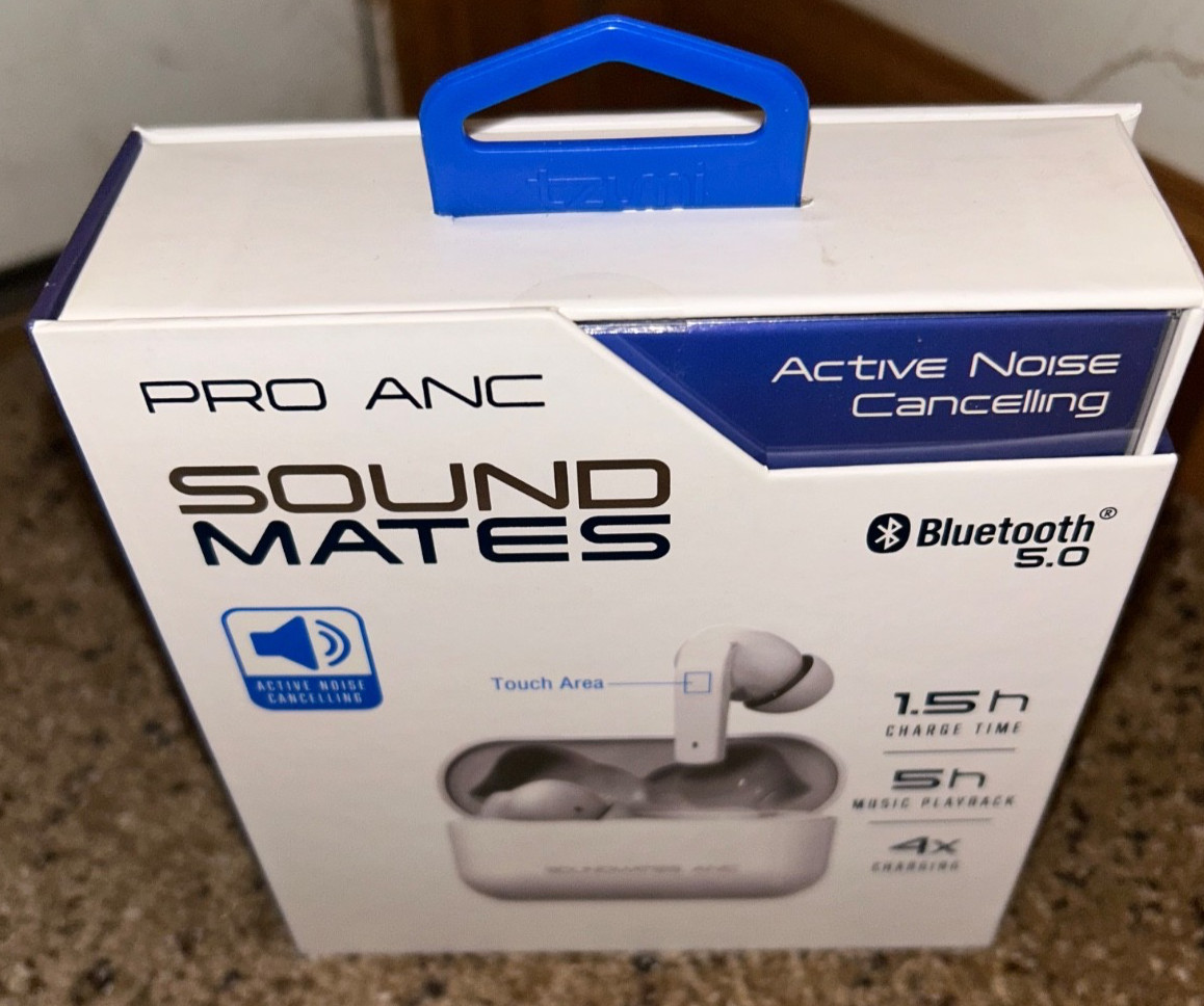 Eight (8) Brand New in Box Tzumi Soundmates PRO ANC Earbuds