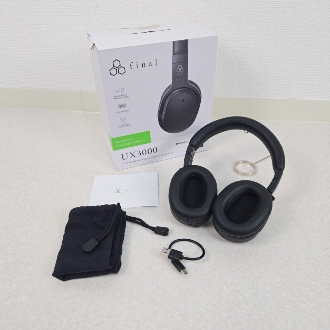 Final UX3000 Wireless Headphones Bluetooth ANC Over Ear Headphones