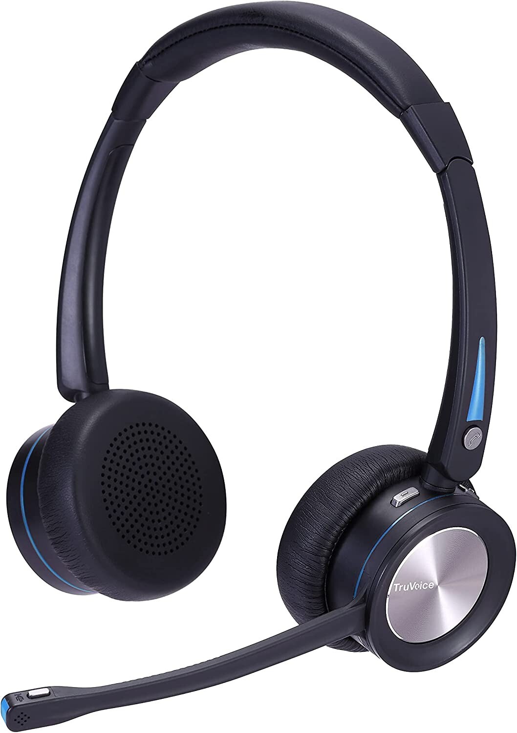 TruVoice BT60 Wireless Bluetooth Headset Multi Connect With Noise Canceling Mic