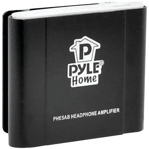 New Pyle PHE5AB Bass Boosting Portable Audio Stereo Headphone Amplifier (Black)