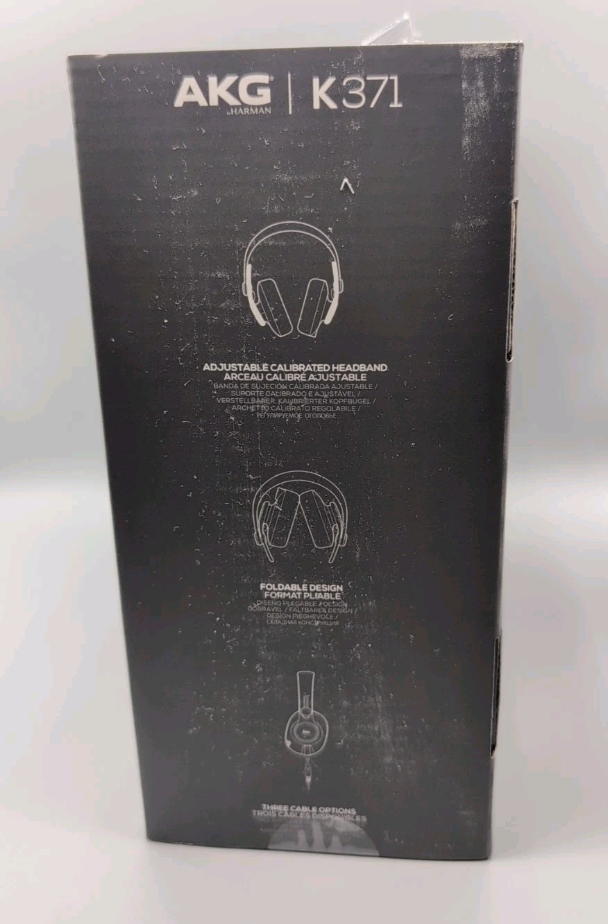 New AKG K371 Over-Ear Oval Closed-Back Foldable Studio Headphones