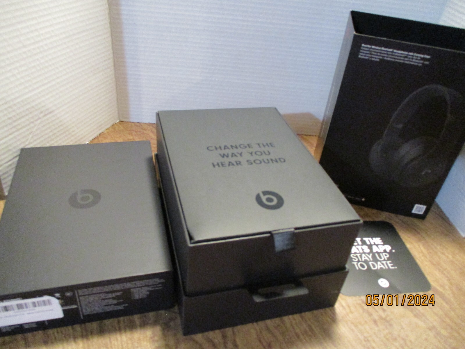 Beats Studio3 Headphones by Dr. Dre Over the Ear Black Wireless Empty Box Only