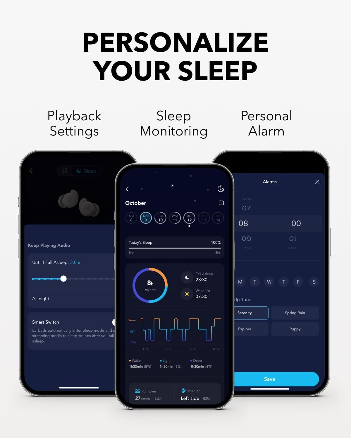 Sleep A20 Headphones Beige Noise Blocking Bluetooth For Side Sleepers 80Hr Ba…