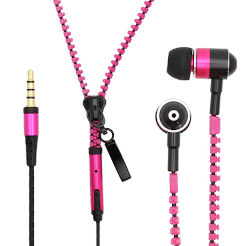 3.5mm Tangle-Free Zipper Earbuds Earphones For Samsung Galaxy Note 4 Edge 3 2 S6