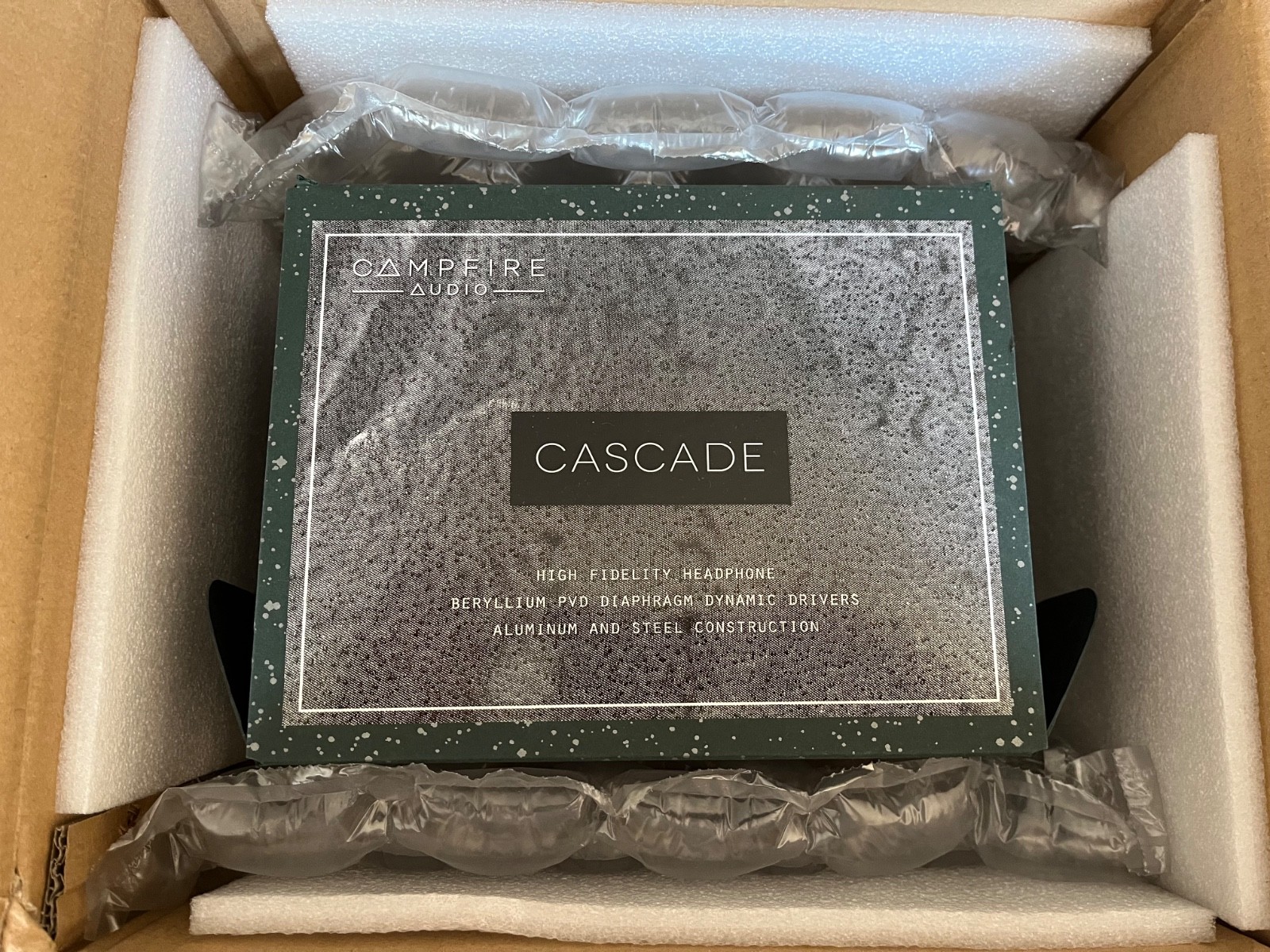 CAMPFIRE AUDIO CASCADE CAM-5003 Headphone USED W/BOX + ALO silver cable