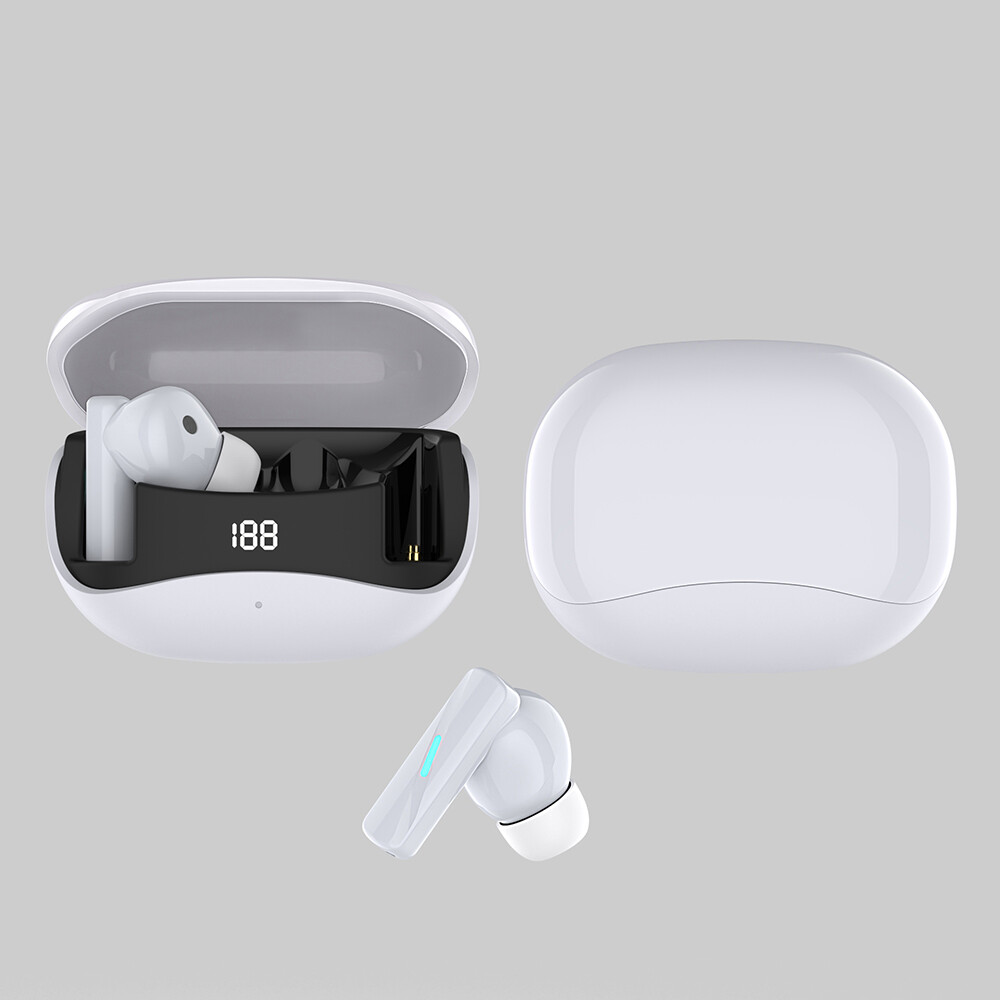 Wireless Earbud Bluetooth 5.4 Headphone HiFi Stereo Earphone Noise Cancelling