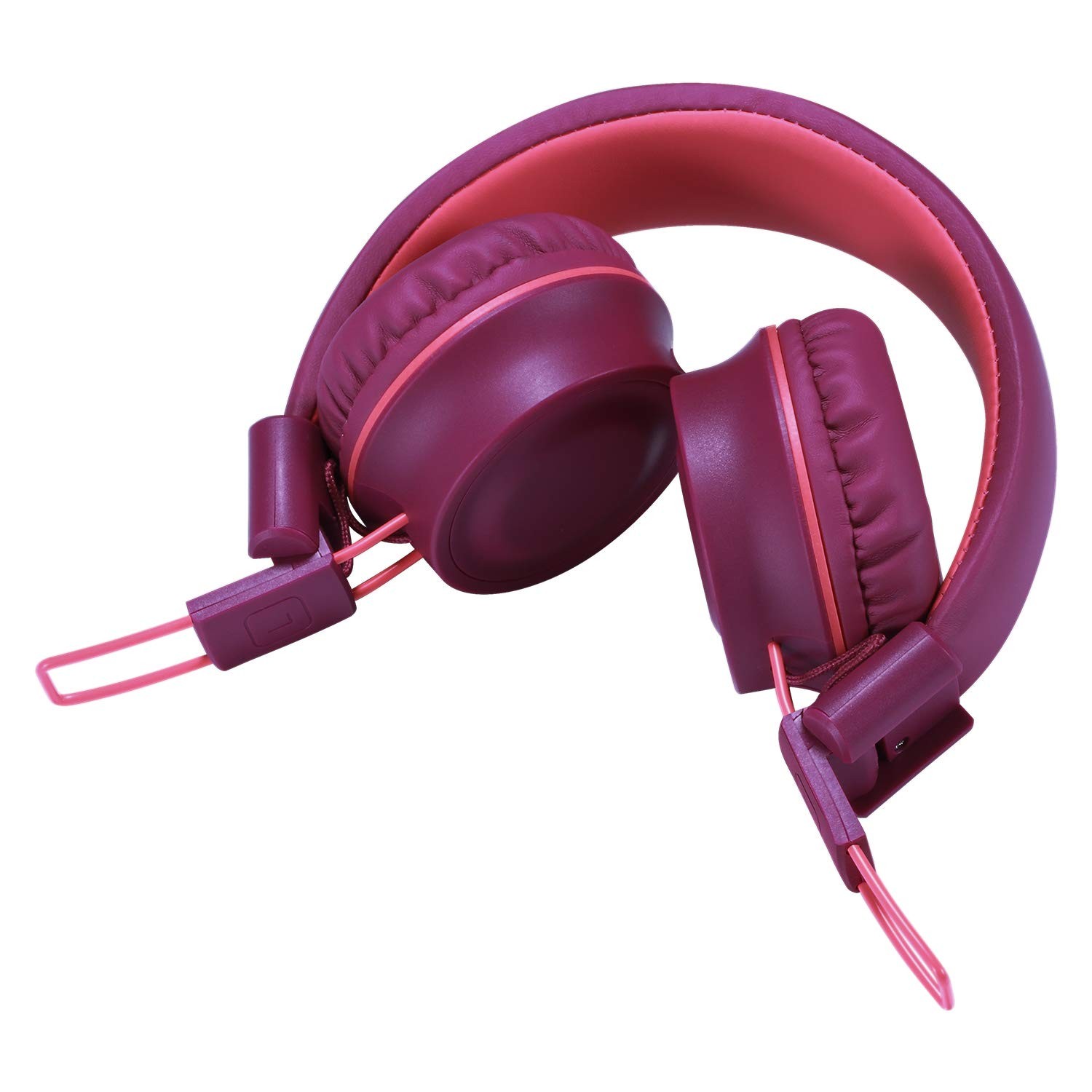 Kids Headphones K33 Foldable Stereo Tangle-Free 5ft Long Cord 3.5mm Jack Plug…