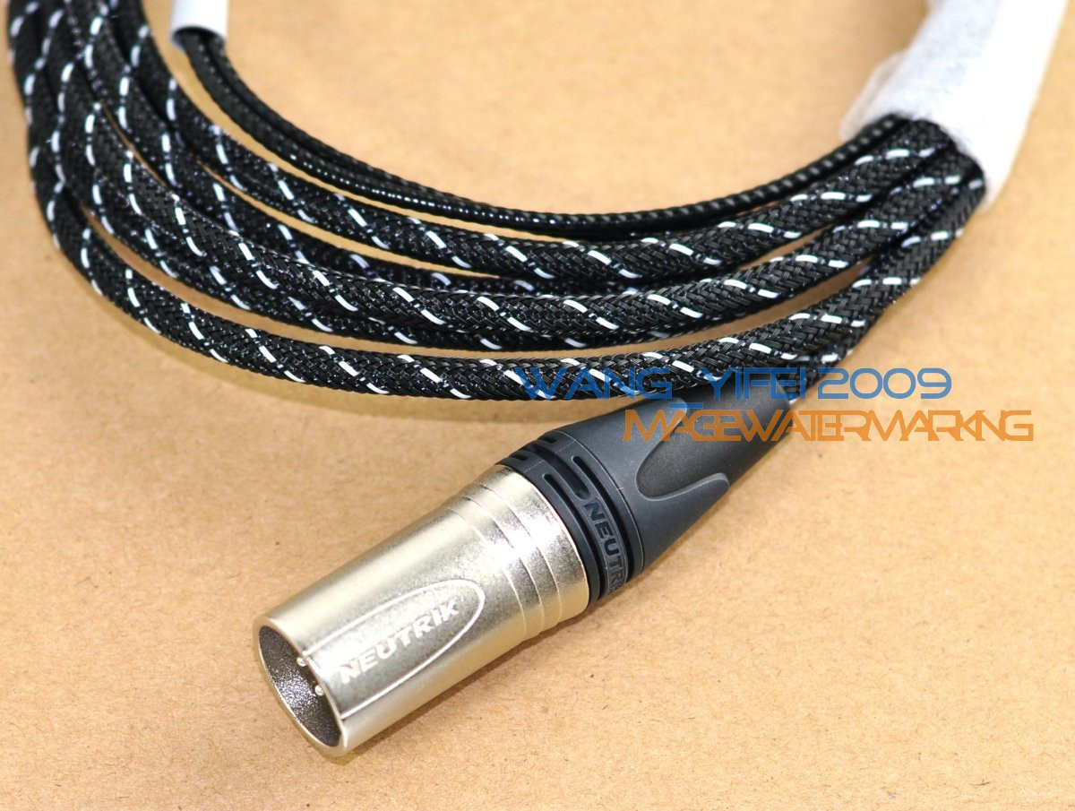 Amazing Balanced Upgrade Cable For HifiMan HE Headphone XLR 4 Pins CANNON 2.5M