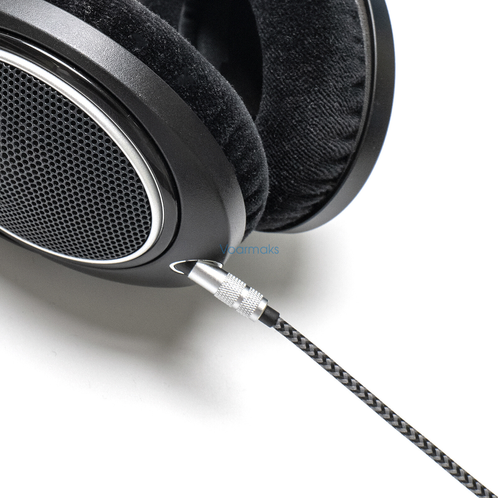 2m Soft Nylon Cable + 6.35mm Adapter For Sennheiser HD560s HD598-569 Series