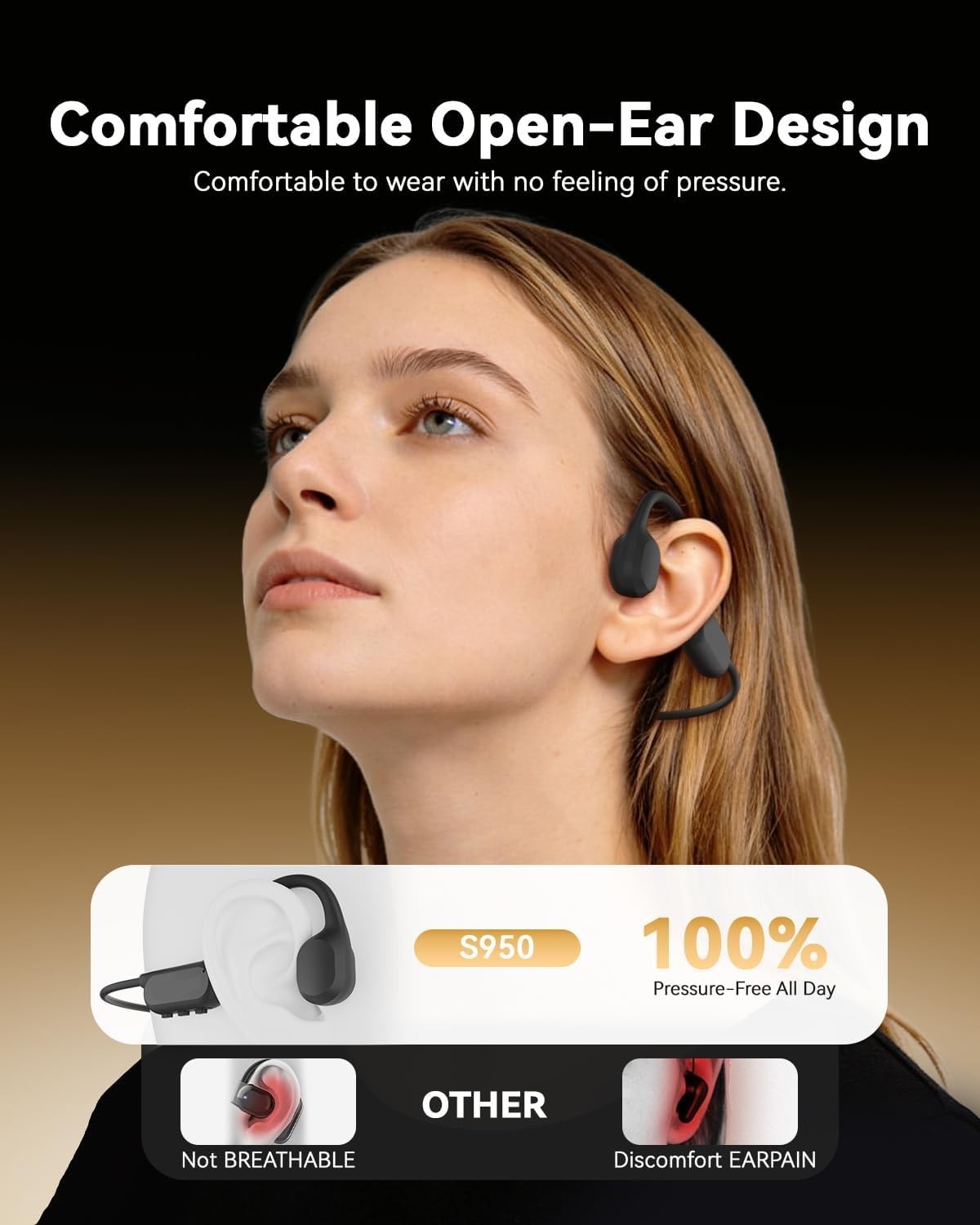 Ergonomic Bluetooth 6.0 Waterproof Earbuds with 8GB Music for Active Lifestyles