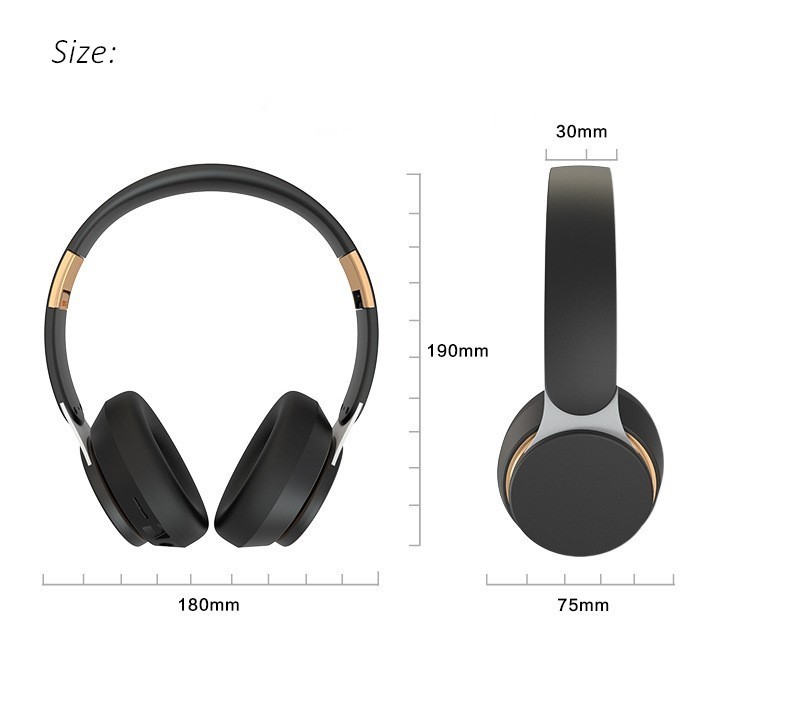 Wireless Bluetooth Gaming Headphones HiFi Bass Stereo Over Ear Folding Headset