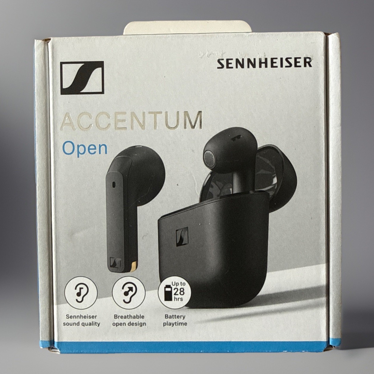 Sennheiser ACCENTUM Open Wireless Earbuds Bluetooth 5.3 IPX4 USB-C Black