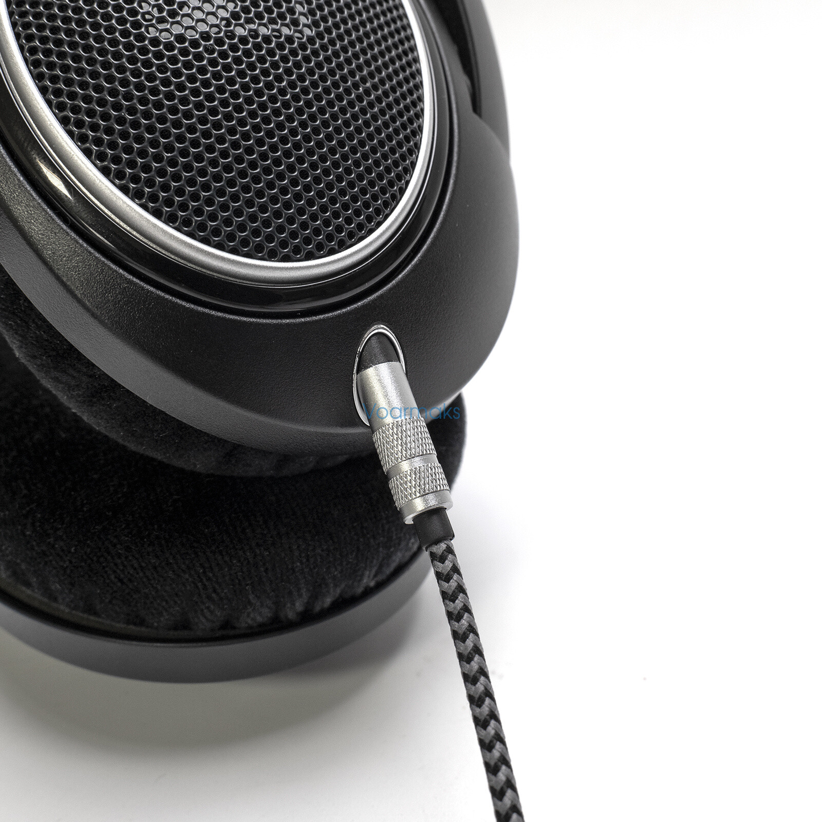 2m Soft Nylon Cable + 6.35mm Adapter For Sennheiser HD560s HD598-569 Series