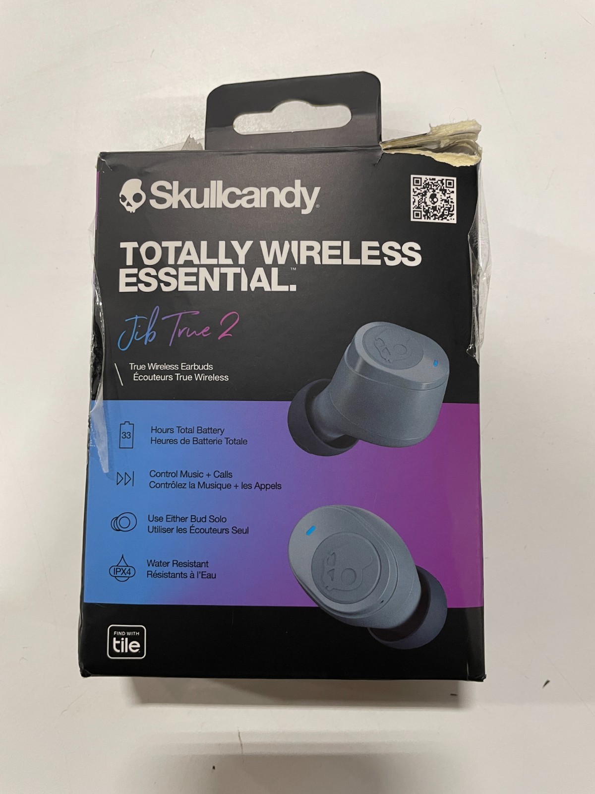 Skullcandy Jib True 2 Wireless Earbuds/ Charging Case/ Gray