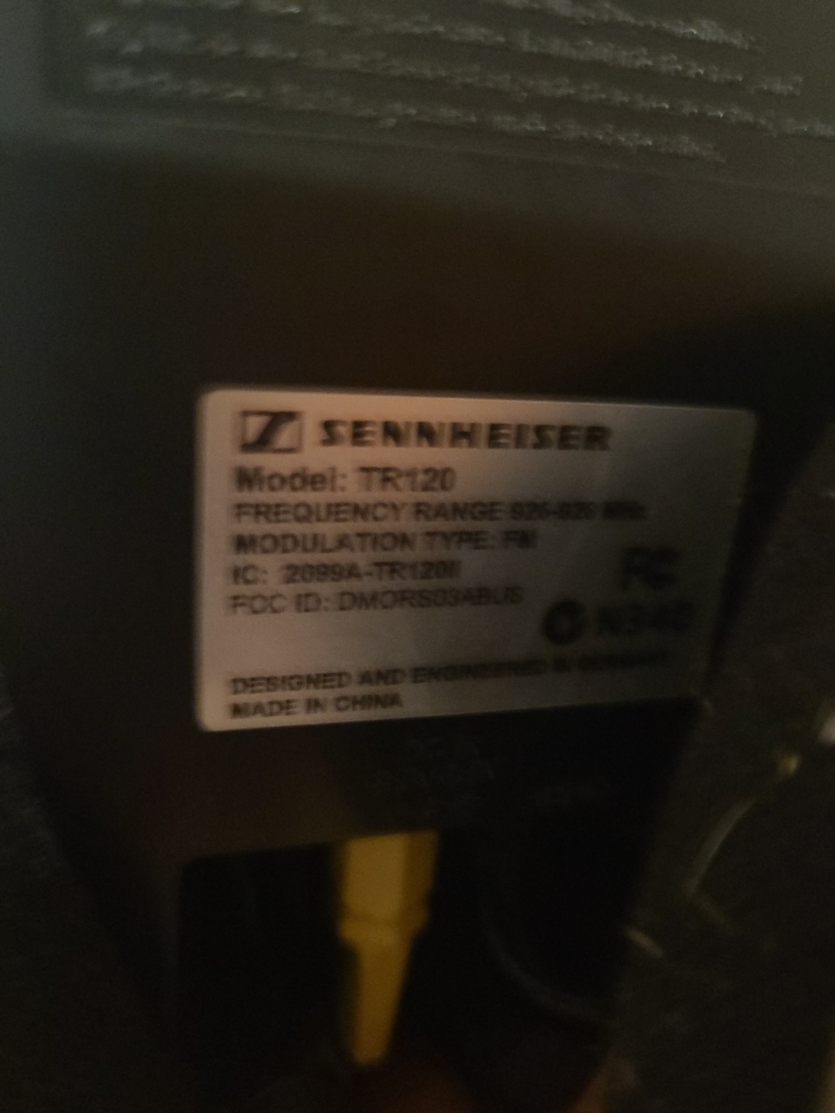 Sennheiser HDR 120 UHF RF Wireless Headphones w/ TR 120 Transmitter
