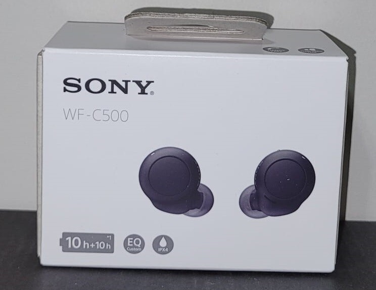 Sony WF-C500 Truly Wireless In-Ear Bluetooth Earbud Headphones with Mic & IPX4