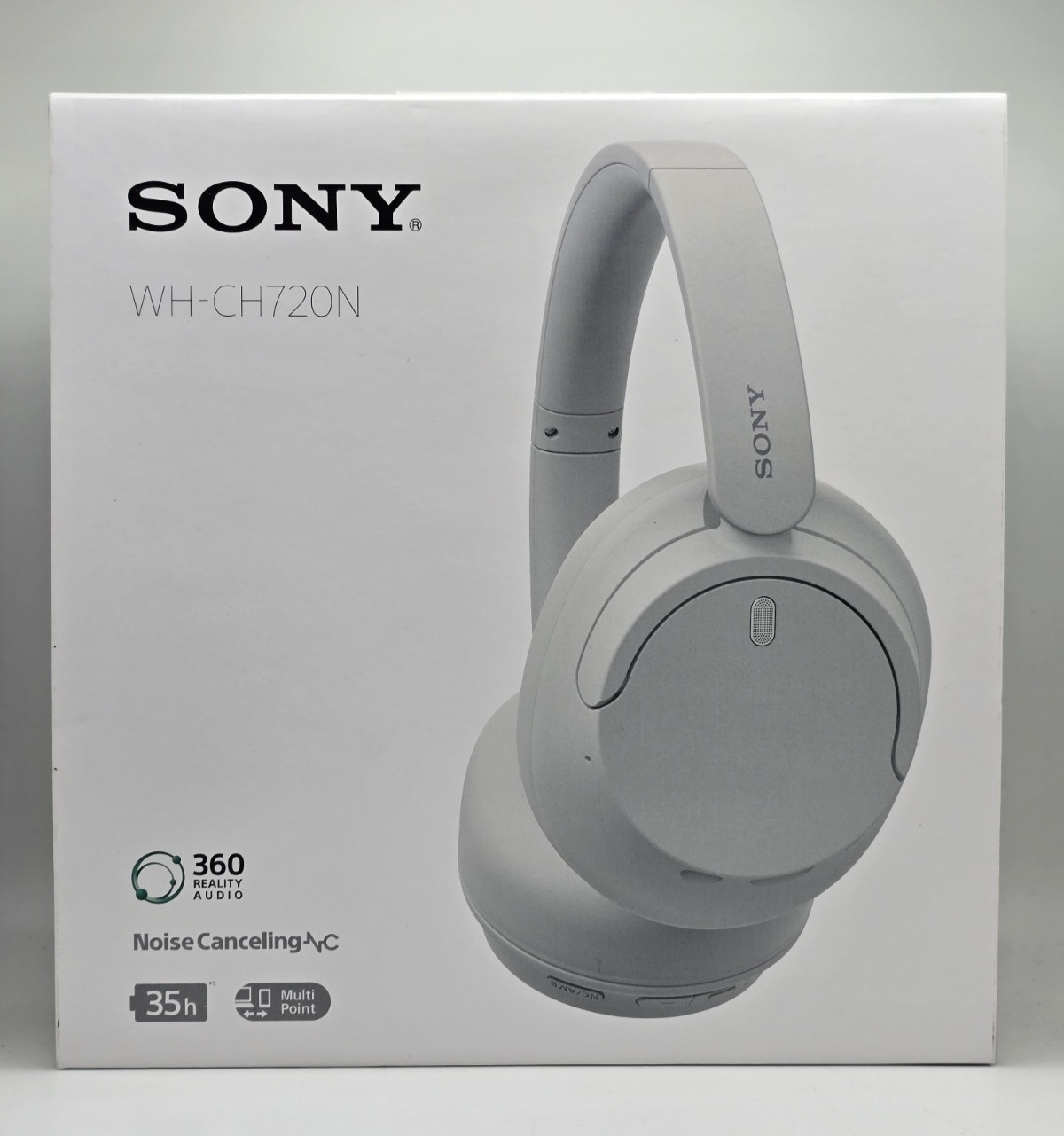 Sony WH-CH720N Wireless Over-Ear Headphones – White – Open Box