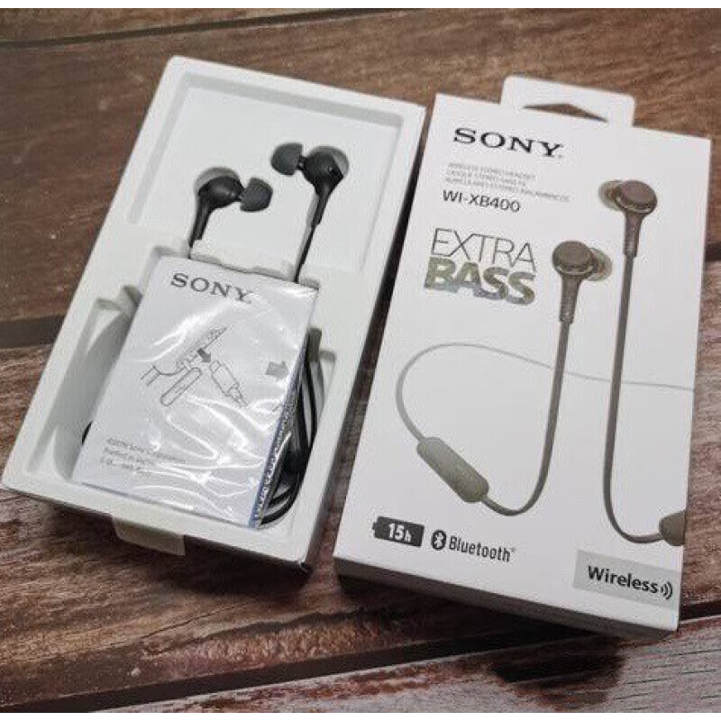 For Sony/WI-XB400 Wireless Bluetooth Headphones Wireless Earbuds Black