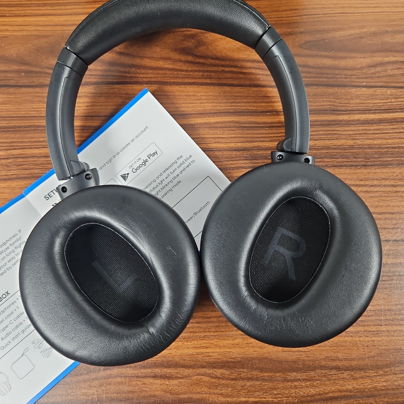 Wyze Wireless Headphones, Active Noise Canceling W Travel Case