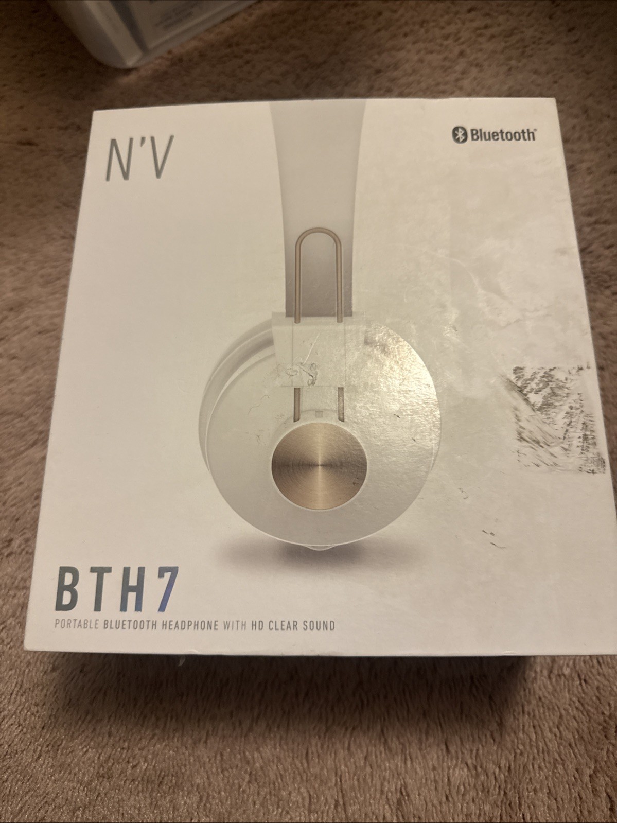 N’V BTH7 Portable Bluetooth Headphone HD Clear Sound 33ft Distance Long Battery