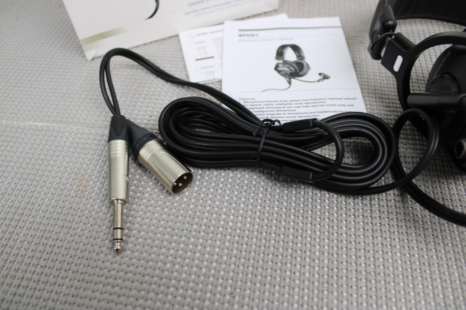 Audio-Technica BPHS1 Broadcast Stereo Headset w/ Dynamic Cardioid Boom Mic