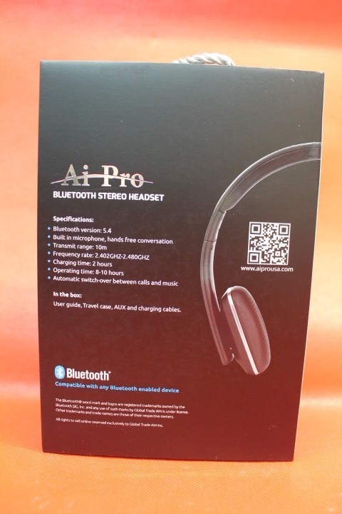 AI Pro AIPro-200 Plus Bluetooth Headphones Black