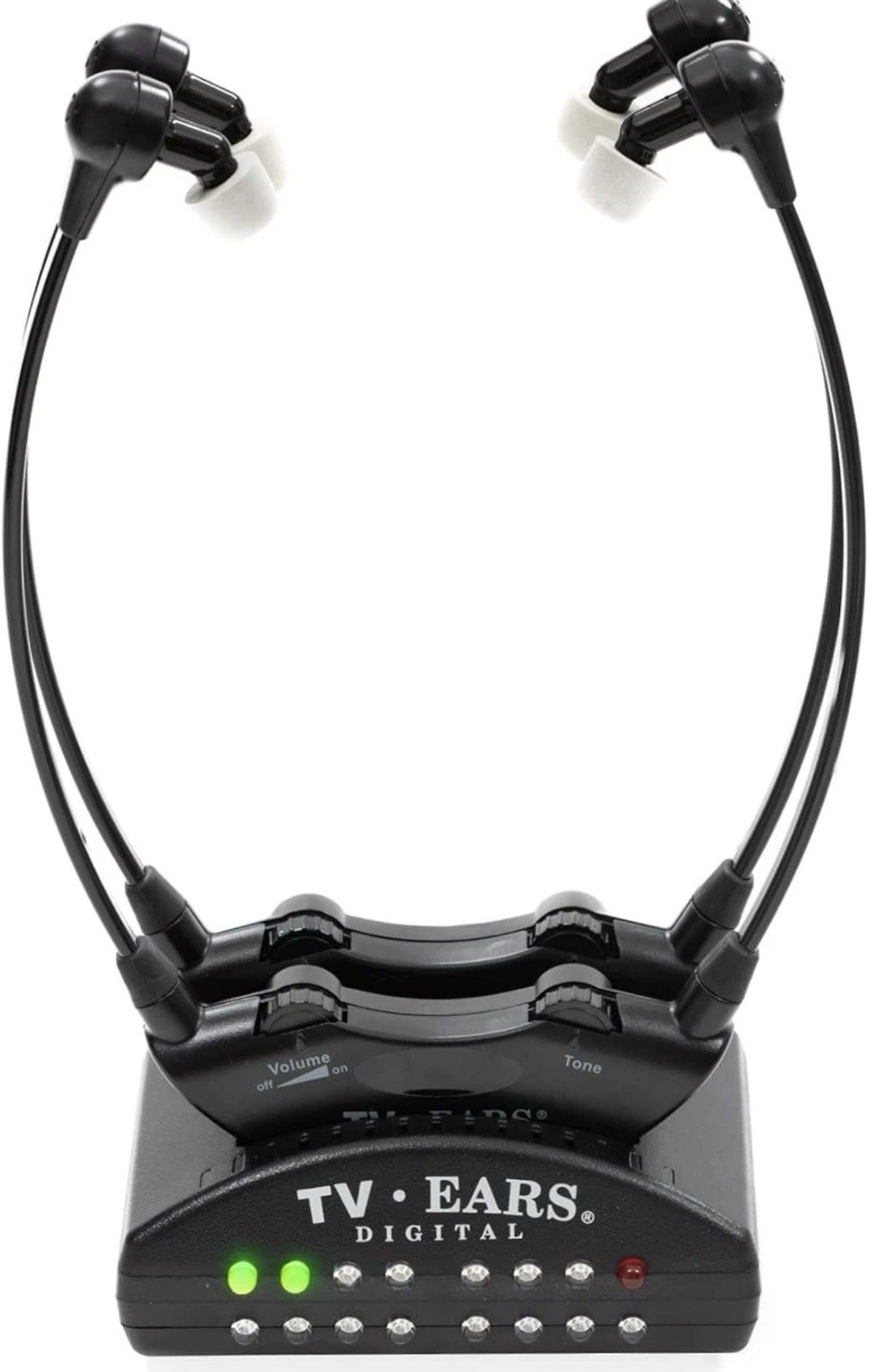 TV Ears 11841 Wireless Dual Digital Voice Clarifying Headphones Listening System