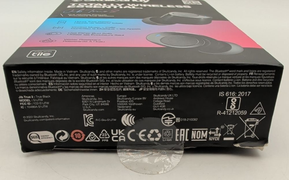 Skullcandy Jib True 2 Wireless Earbuds In-Ear Bluetooth Water & Sweat Resistant