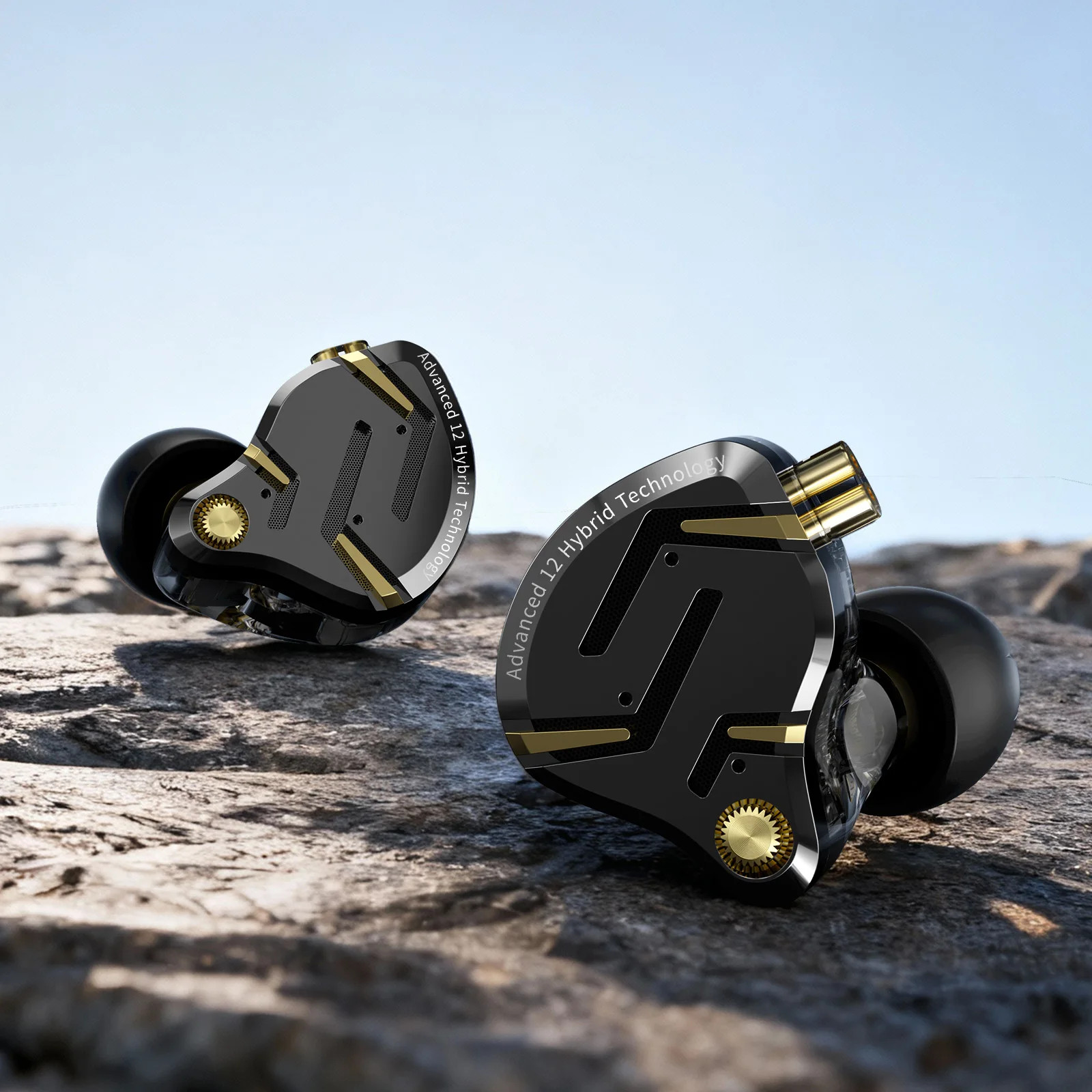 KZ ZS12 PRO 2 Hybrid IEM Earphones 1DD+5BA Drivers Detachable 3.5mm/USB-C