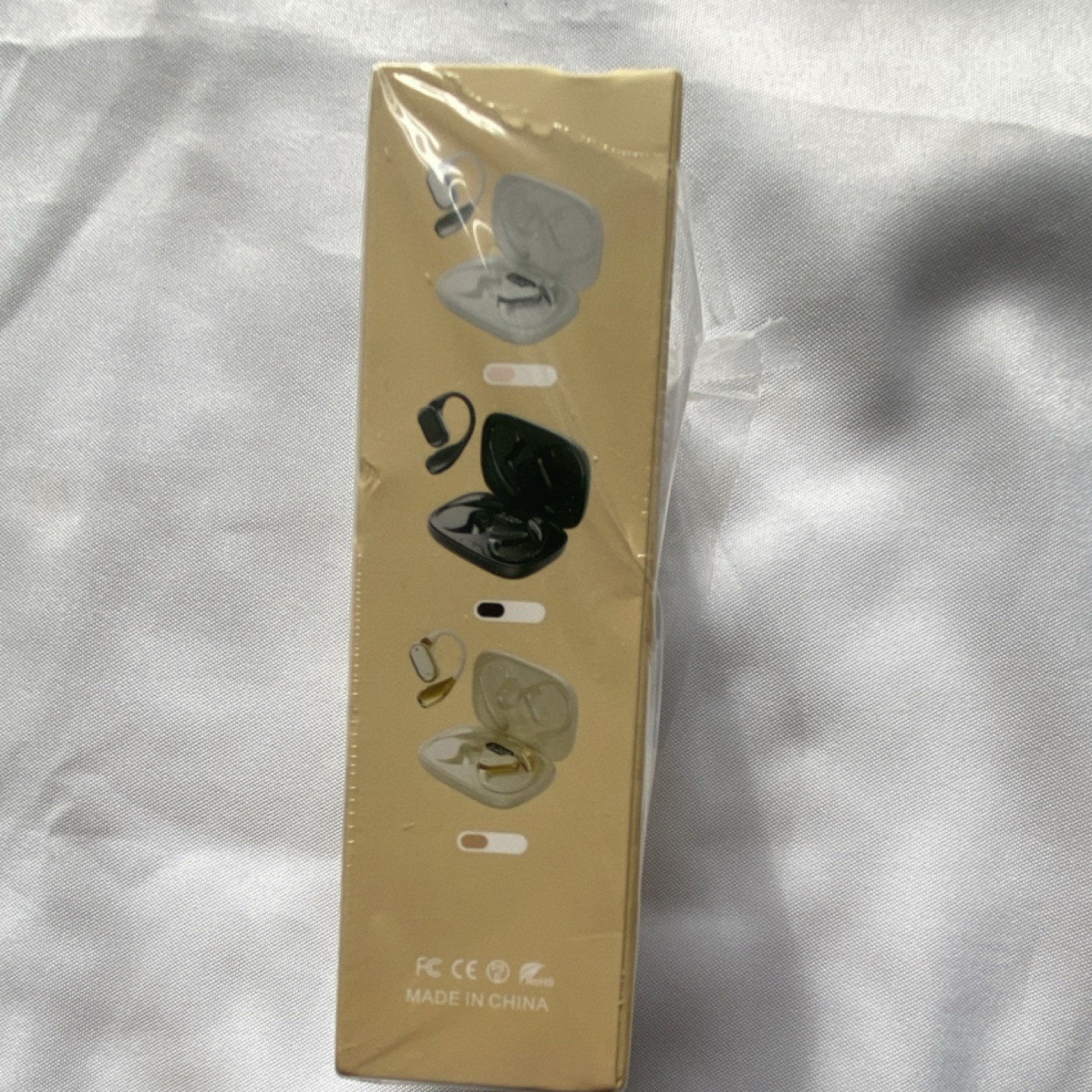 PAVUN CYXG Q11 Wireless Bluetooth Ear-hook Earbuds White Silver Touch Super Bass