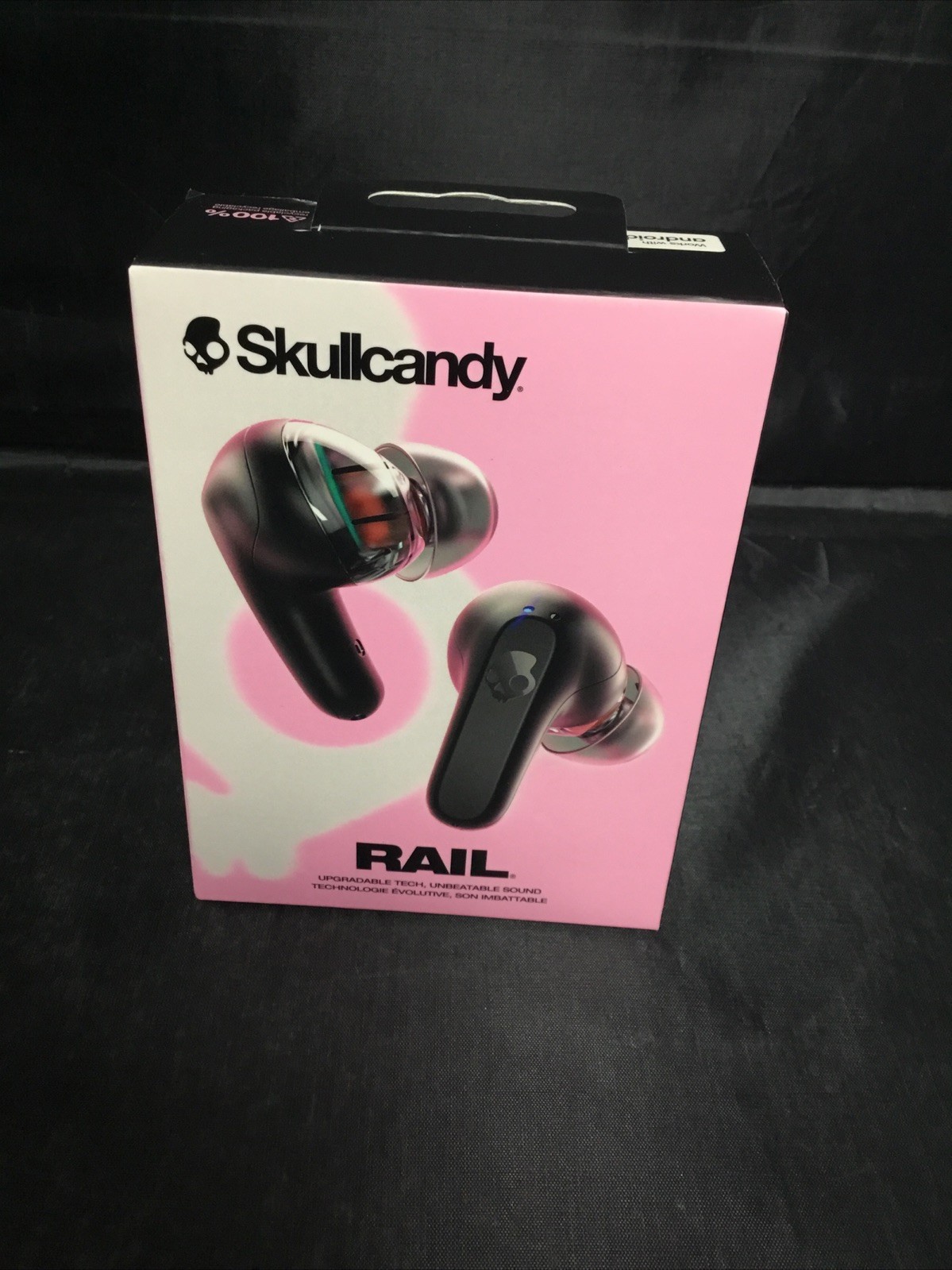 Genuine Skullcandy Rail In-Ear Wireless Earbud (True Black) Brand New