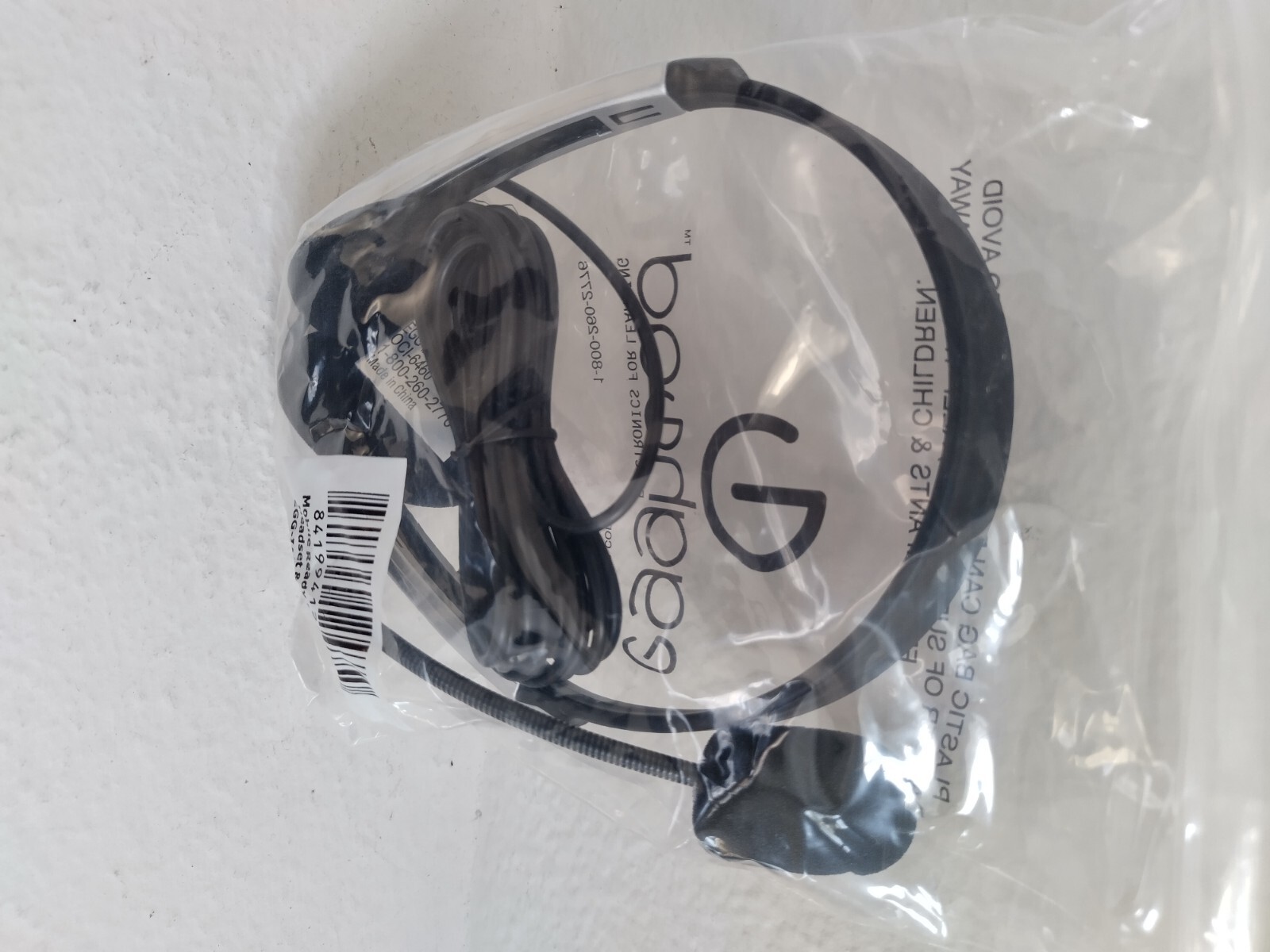 Headphones Egghood, black and silver, new never used