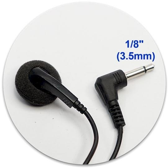 Earbud Headphone for Williams Sound Pocketalker/R7/R35/R36/R37/R38/R180 Receiver