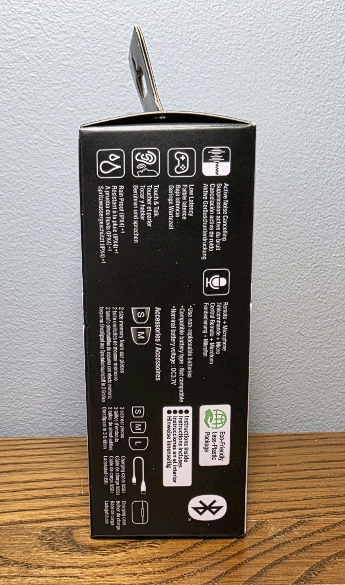 JVC – Marshmallow Plus True Wireless Headphones with Noise Cancelling Black NEW