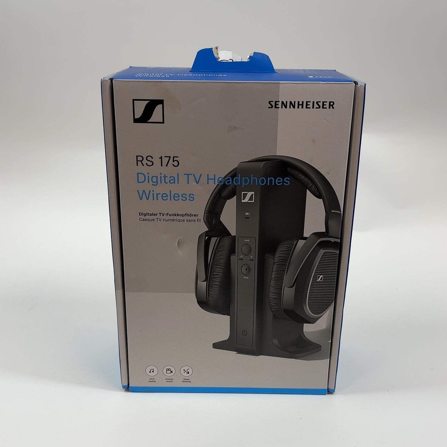 New Sennheiser RS 175 Wireless On-Ear Bluetooth Headphones Black 508676