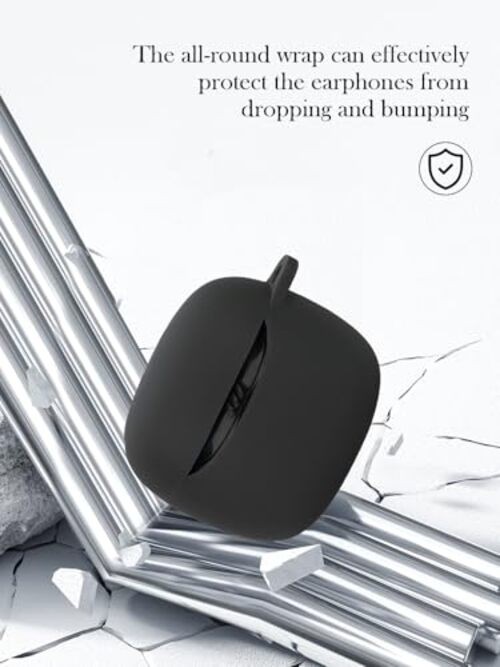 Case for JBL Tune Flex 2-True Wireless Noise Cancelling Earbuds,Soft Black
