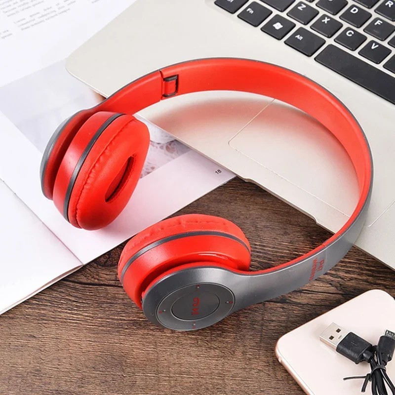 Wireless Headphones Bluetooth Noise Cancelling Stereo Earphones Over Ear Headset