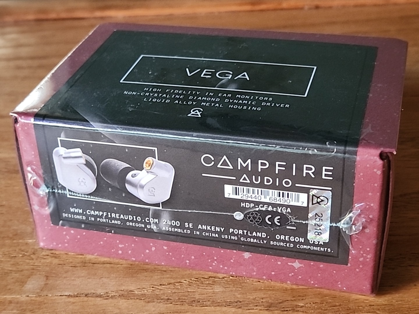 Campfire Audio Vega 2017 IEM Audiophile Earphones Full Range Dynamic Driver