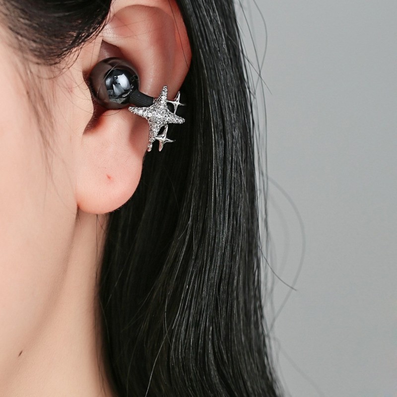 Fashionable Star Ear Clip Add On for Freeclip 1/2 Clip On Charm Enhanced Comfort