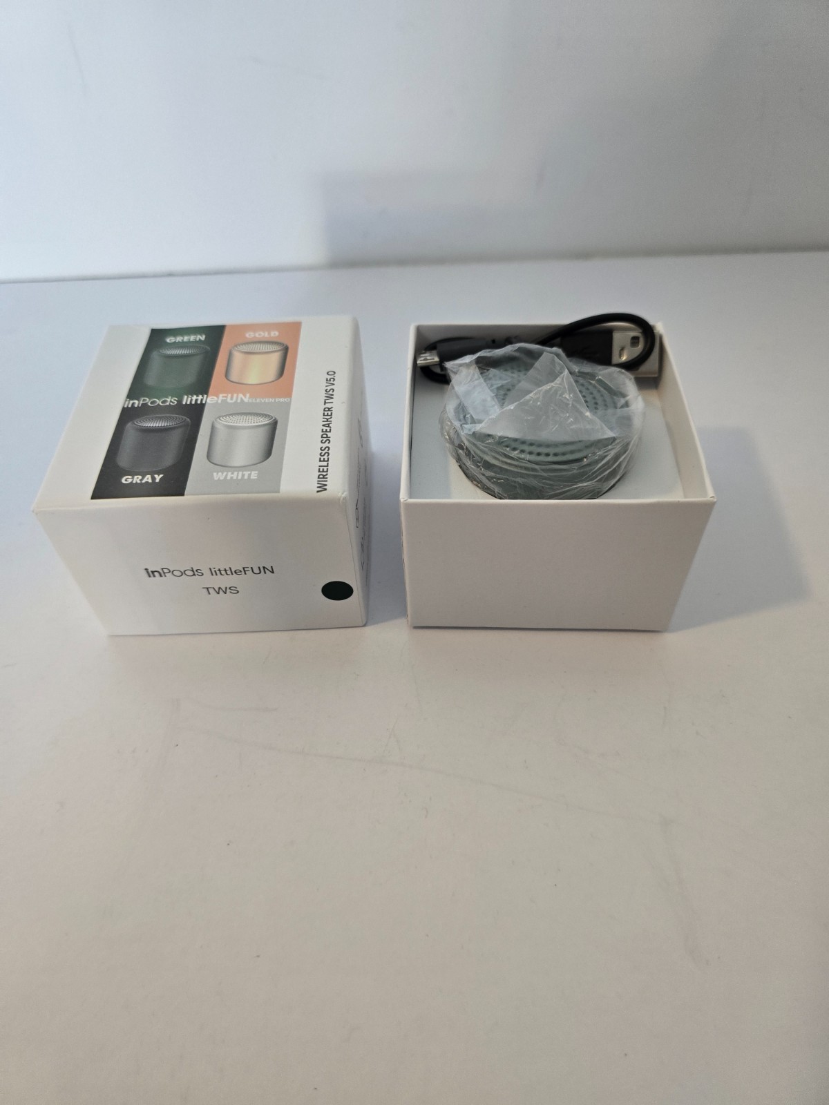 inpods Little Fun True Wireless Stereo TWS V5.0 Speaker Green New In Box
