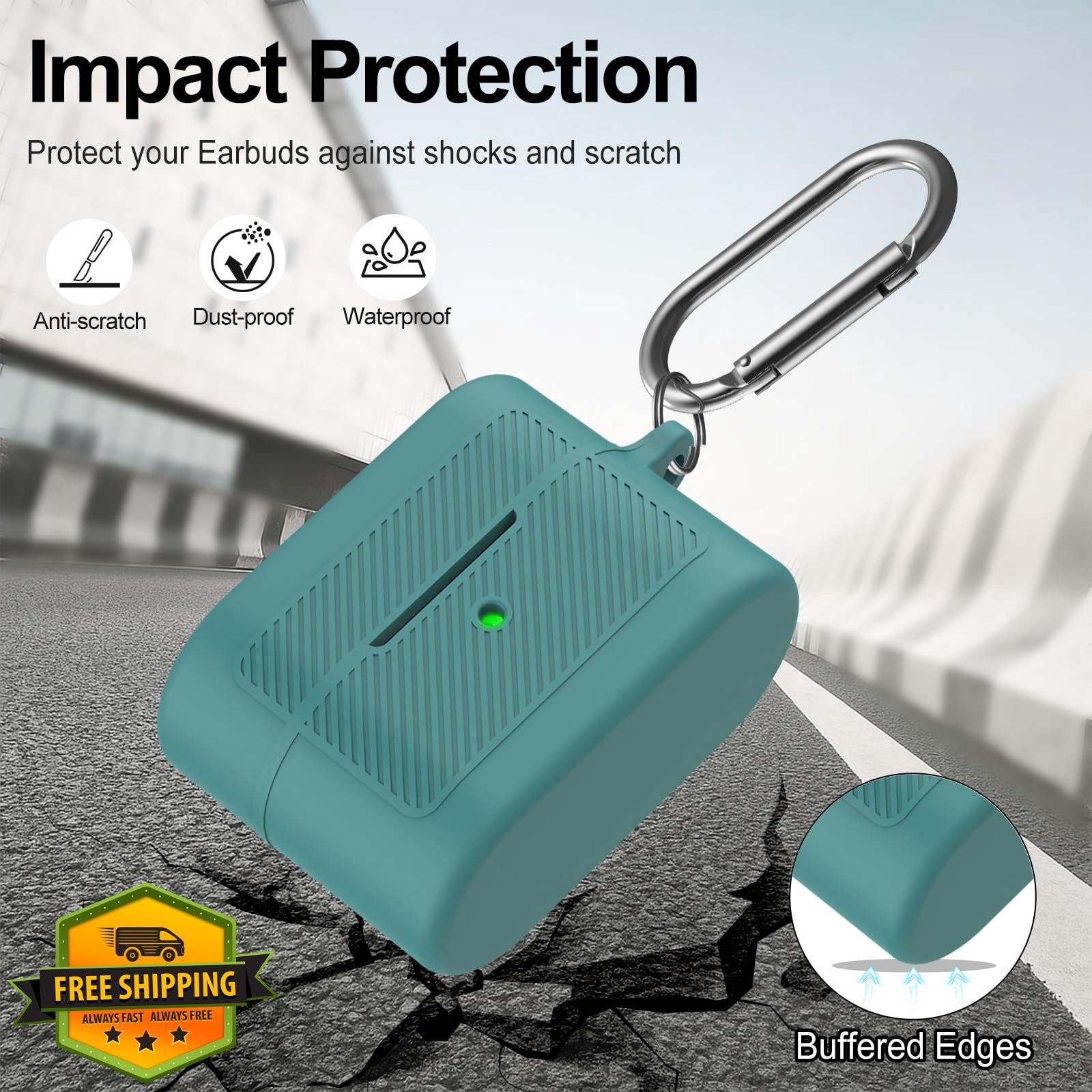 POZCIS Sony WF-1000XM6 Case Pine Green