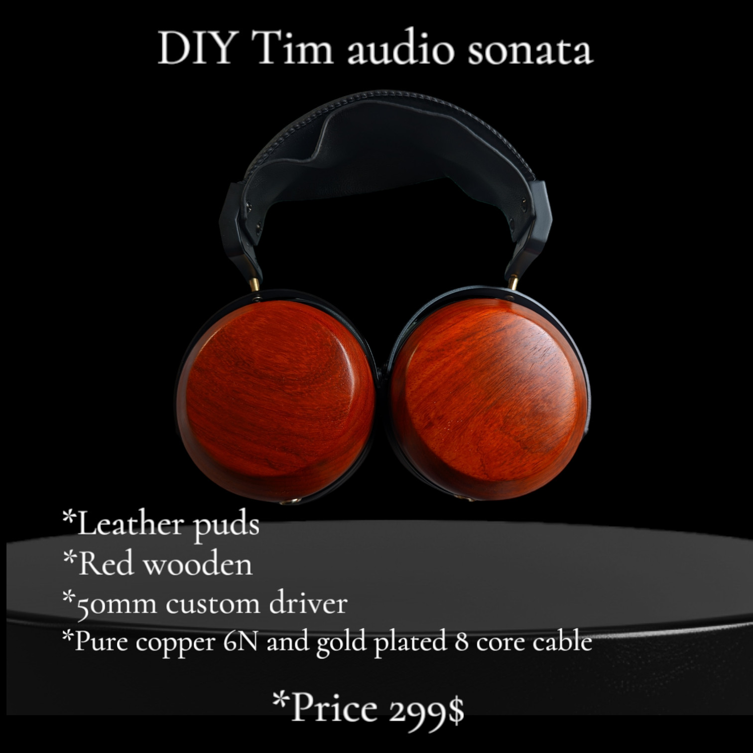DIY Tim audio Sonata audiophile headphones HI-FI HI-END sound ≈ 2000USD+