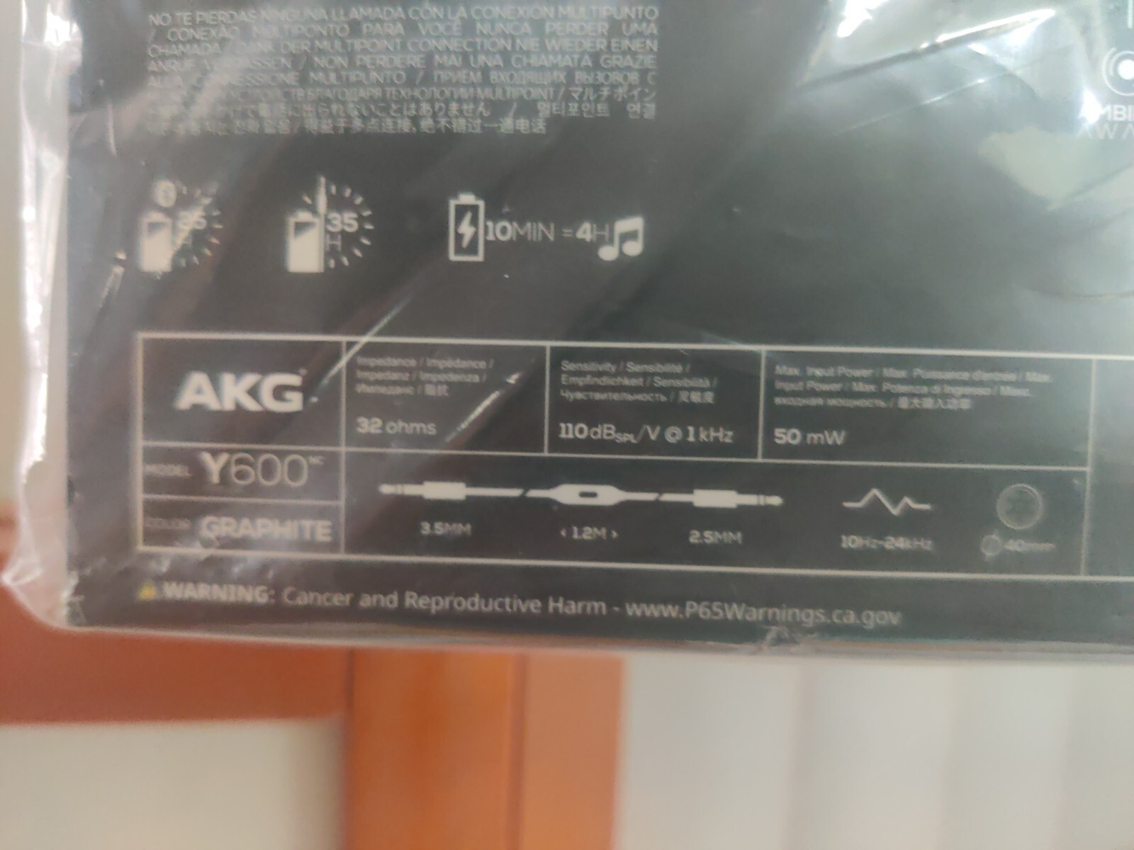 Samsung AKG Y600NC Noise Cancelling Bluetooth Headphones – Graphite Black