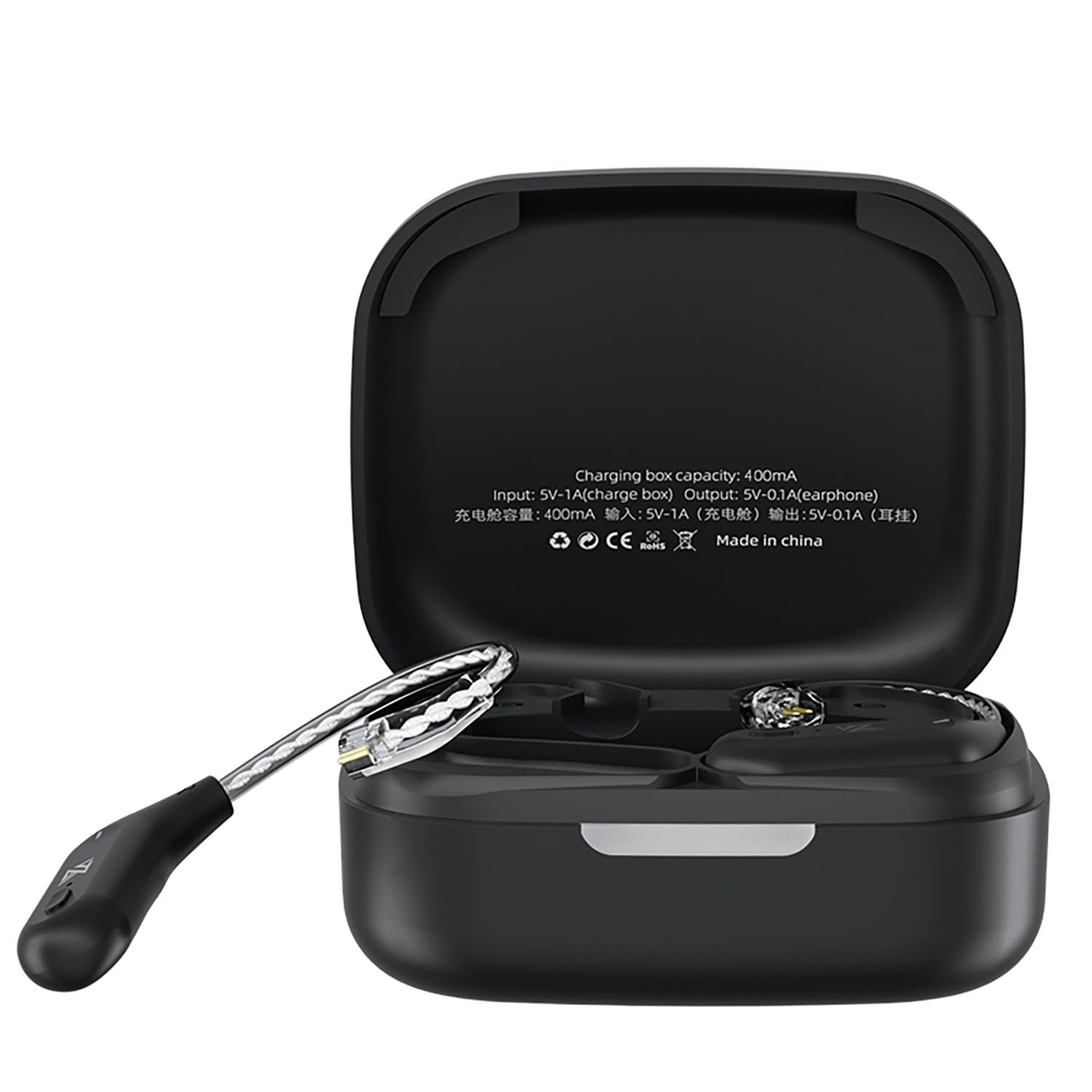 Bluetooth 5.4 IEM Adapter, Waterproof Ear Hook, Long Battery Life, KZ ZS10/ZSX