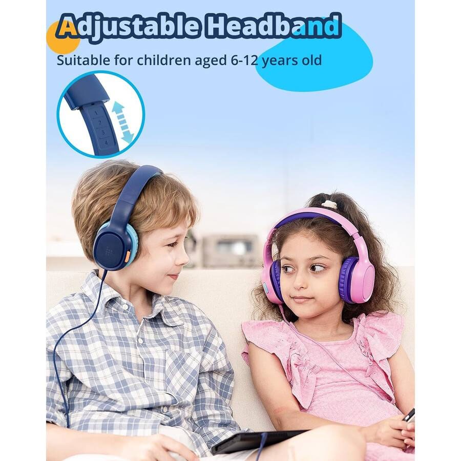 Tronsmart KH01 Wired Kid Headphones Portable Audio Safe Volume for School Travel